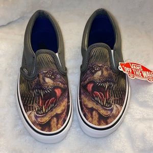 Brand New T-Rex Vans classic slip on